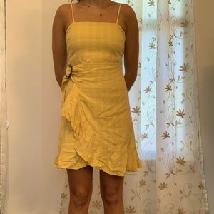 Yellow dress American Eagle